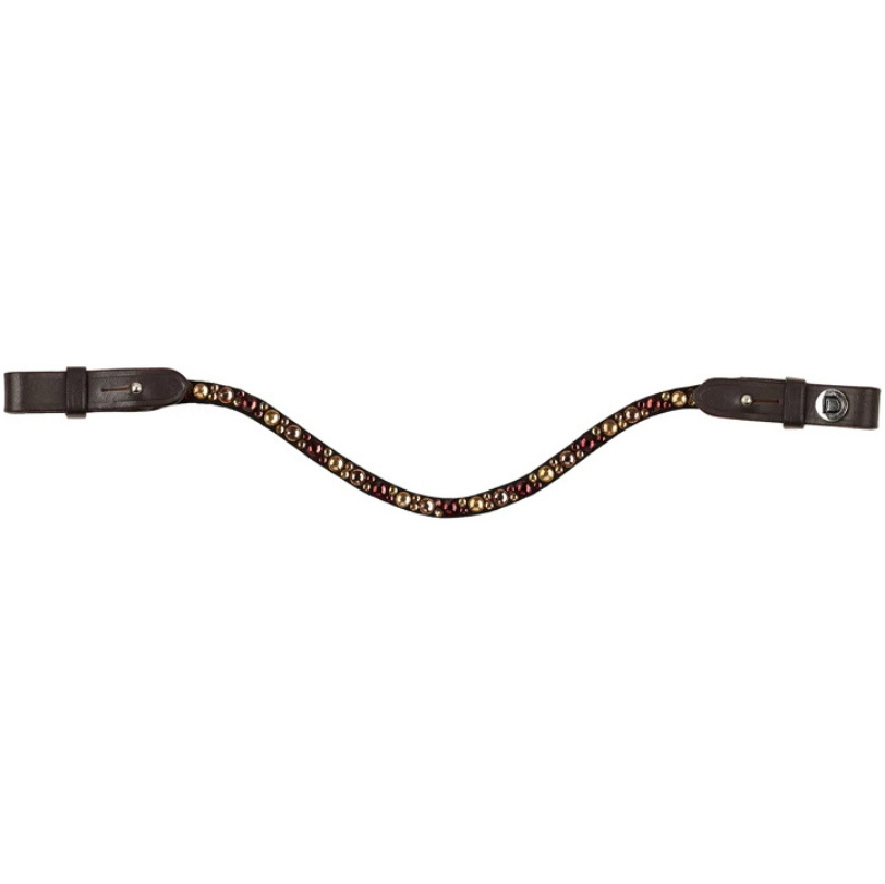 2026 Dublin Ombre Diamante Browband 1031541 - Brown / Brown